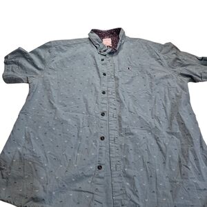 Level Ten Light Blue Button-Down Shirt for Men